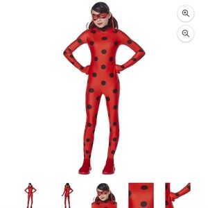 Kids Costume Miraculous Ladybug Red Polka Dot Jumpsuit - NWT size XL age 12